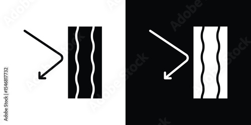 Insulation icon of a flat style vector