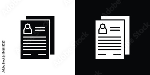 Job appslication icon of a flat style vector
