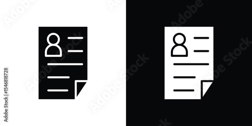 Job appslication icon of a flat style vector