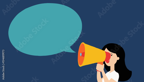 Did you know, fun fact, idea or advice message, useful knowledge or wisdom, expert information, explanation or solution, useful tips concept, woman talk on megaphone on did you know speech bubbl