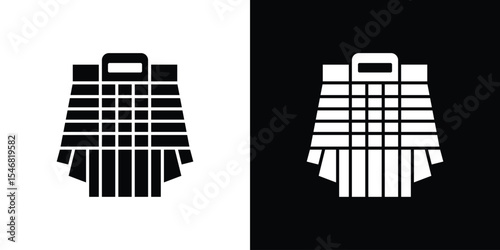 Kilt icon of a flat style vector