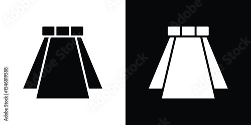 Kilt icon of a flat style vector