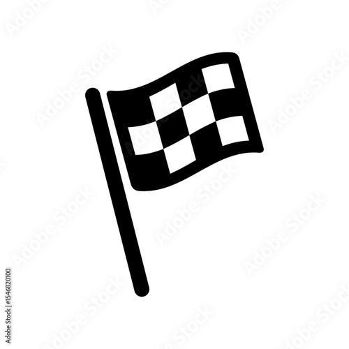Checkered Flag Victory, Finish Line, Competition, Success, Achievement