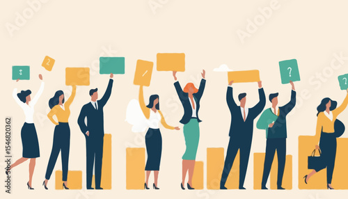 Empowerment or encouragement to help employee reach career success, woman leadership, support or help for work achievement, reward or job promotion concept, helping hand help businesswoman reach sta