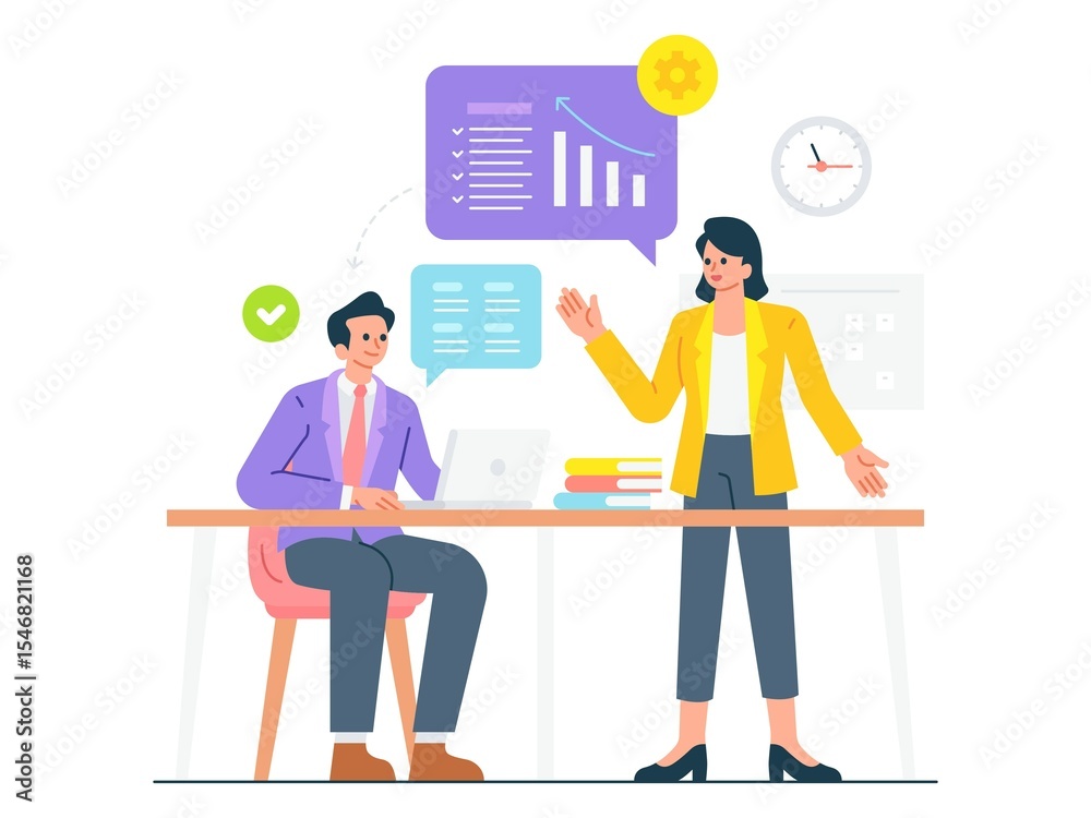 business people working in office business people working in office