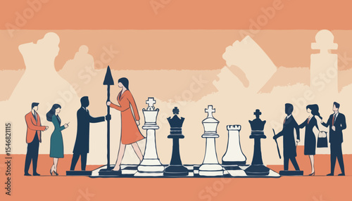 Succession planning, baton pass or relay responsibility, authority to employee, work delegation, support, appointment or mentorship concept, businessman boss on king chess baton pass to his successo