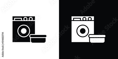 Laundry icon of a flat style vector