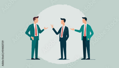 Dilemma or moral conflict, disagreement or argument for business direction, decision problem or question, choosing choice, alternative or solution concept, confused businessman choosing direction