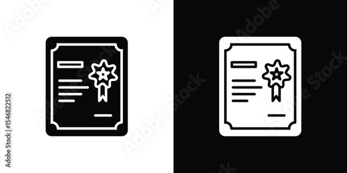 License icon of a flat style vector