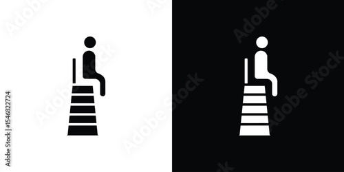 Lifeguard icon of a flat style vector