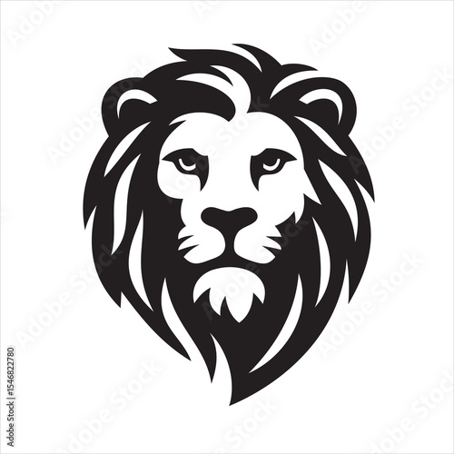 Majestic Lion Head Logo – Bold and Elegant Wild Animal Vector