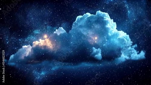 Night sky with clouds