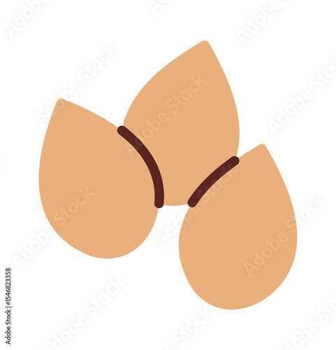 Garden plant seeds hand drawn