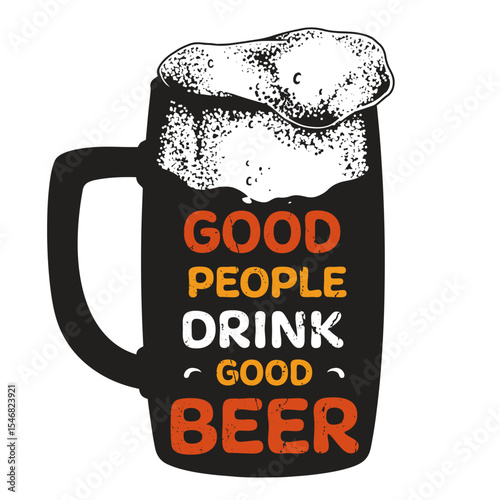 Good people enjoy quality beer together at night