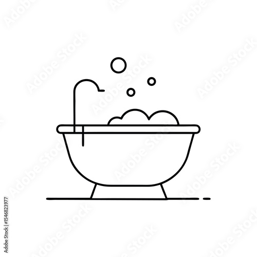 Relaxation Bath Vector Artwork