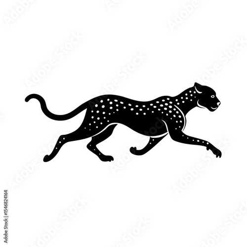 Speedy Cheetah Outline Drawing