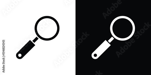 Loupe icon of a flat style vector
