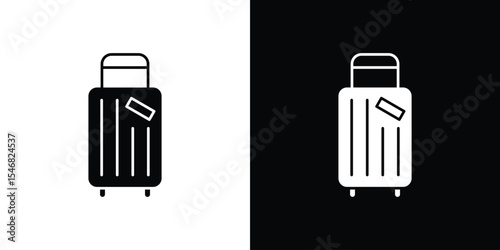 Luggage icon of a flat style vector