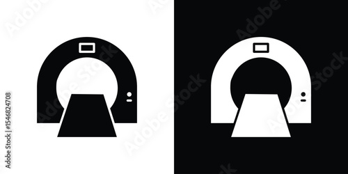 MRI icon of a flat style vector