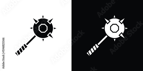 Mace icon of a flat style vector