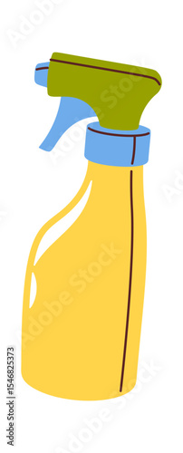 Water sprayer bottle hand drawn