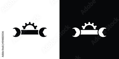 Maintainance icon of a flat style vector