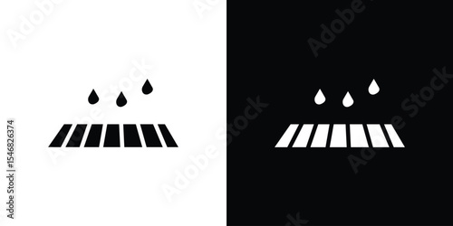 Manhole icon of a flat style vector