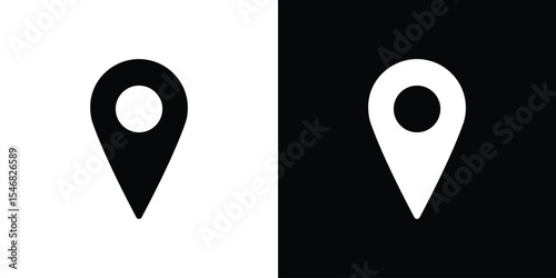 Map pointer icon of a flat style vector