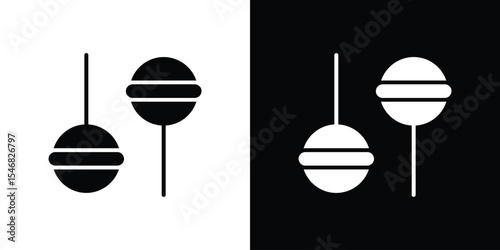 Maracas icon of a flat style vector