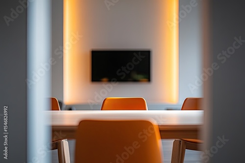 Interior view of a modern dining area