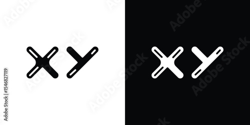 Masculine Chromosomes icon of a flat style vector