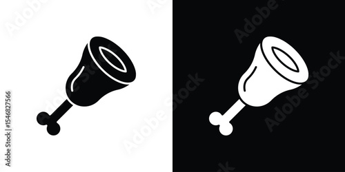 Meat icon of a flat style vector