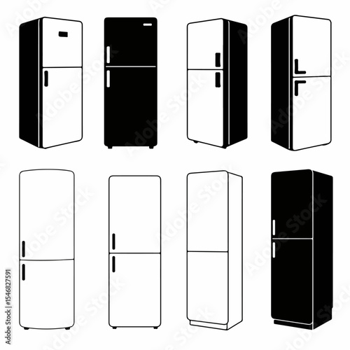 Fridge appliance set collection kitchen