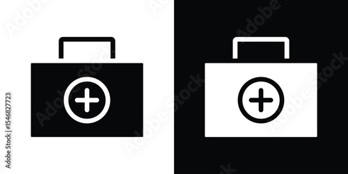 Medical kit icon of a flat style vector