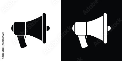 Megaphone icon of a flat style vector
