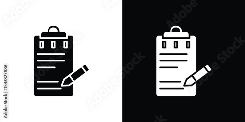 Memo Pad icon of a flat style vector