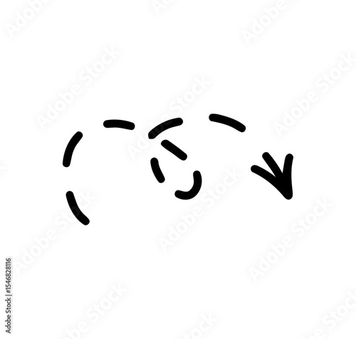 arrow dashes with loop