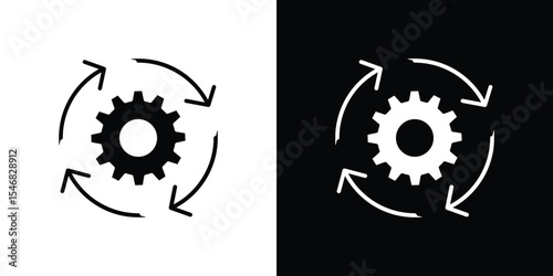 Methodology icon of a flat style vector