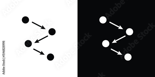 Methodology icon of a flat style vector