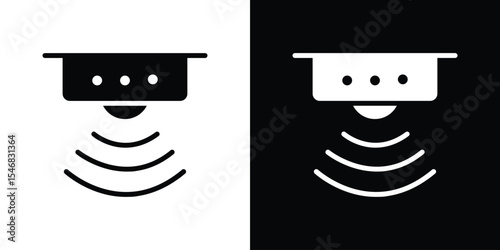 Motion sensor icon of a flat style vector