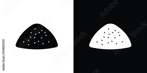 Mound icon of a flat style vector
