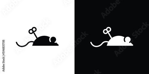 Mouse toy icon of a flat style vector