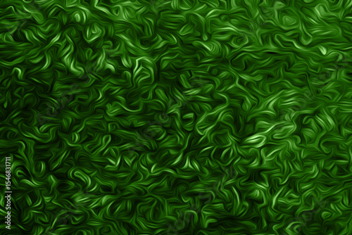 Abstract green textured background with organic swirling patterns and vibrant tones