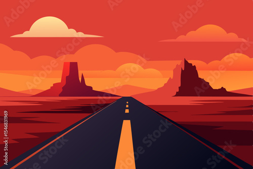 road in the desert