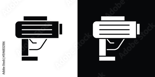 Nail gun icon of a flat style vector