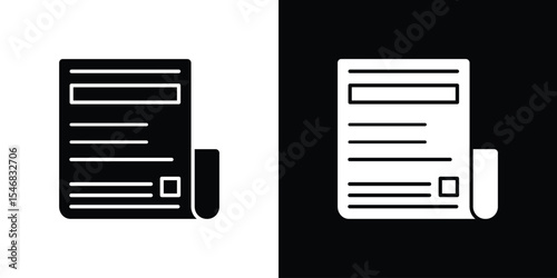 Newspaper icon of a flat style vector