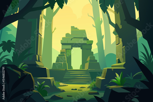 ancient temple in the jungle