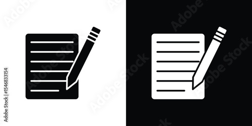 Note icon of a flat style vector