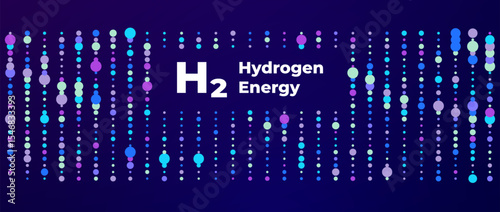 Futuristic Hydrogen Energy Fuel Cell Concept Illustration Representing Clean and Renewable Power Technology