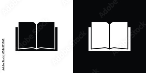 open book icon of a flat style vector